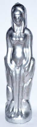 Silver Female Candle Mythical Collectibles Candles