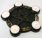 Pentagram Candle Holder Altar PlateMythical Collectibles
