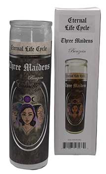 90 hr Three Maidens (Benzoin) Jar Candle Mythical Collectibles Candles