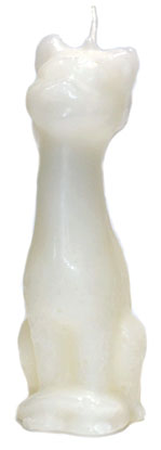 White Cat Candle Mythical Collectibles