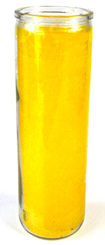 Yellow 7-Day Jar Candle Mythical Collectibles Candles