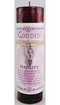 Fertility Pillar Candle with Goddess NecklaceMythical Collectibles
