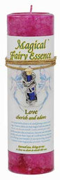 Love Pillar Candle with Fairy Dust Necklace Mythical Collectibles Candles