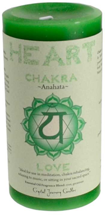 Heart Chakra Pillar Candle Mythical Collectibles Candles