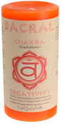Sacral Chakra Pillar CandleMythical Collectibles