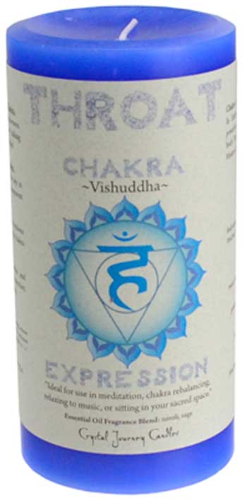 Throat Chakra Pillar CandleMythical Collectibles