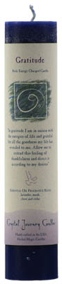 Gratitude Reiki Charged Pillar CandleMythical Collectibles