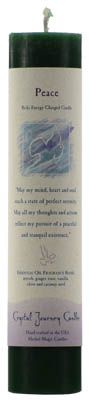 Peace Reiki Charged Pillar CandleMythical Collectibles