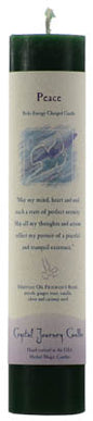 Peace Reiki Charged Pillar Candle Mythical Collectibles Candles