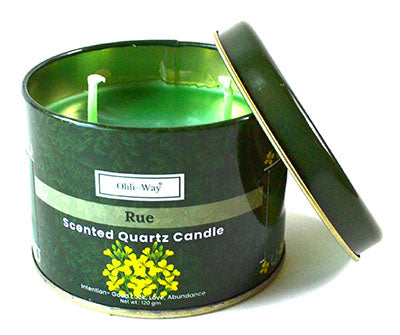 Ruda (Rue) Quartz Tin Candle Mythical Collectibles Candles
