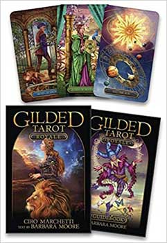 Gilded Tarot Royale Deck & Book Marchetti & Moore Tarot Cards