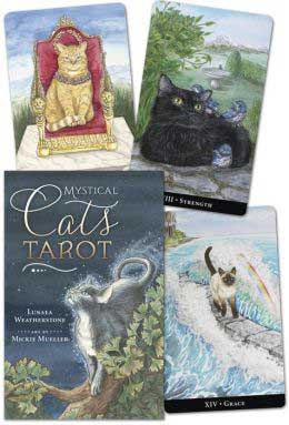 Mystic Cats Tarot Book & Deck Weatherstone & Muller Tarot Cards