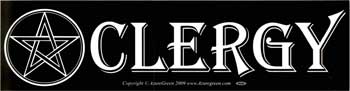 Clergy (with Pentacle) Bumper Sticker Mythical Collectibles Bumper Stickers