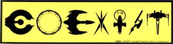 Coexist SciFi Bumper Sticker Mythical Collectibles Bumper Stickers