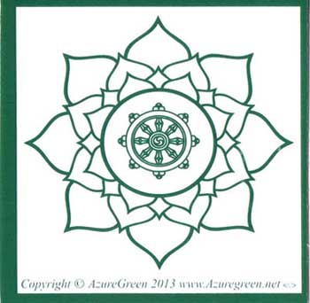 Buddha Wheel Bumper Sticker Mythical Collectibles Bumper Stickers