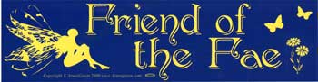 Friend of the Fae Bumper Sticker Mythical Collectibles Bumper Stickers