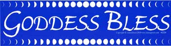 Goddess Bless Bumper Sticker Mythical Collectibles Bumper Stickers