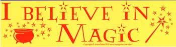I Believe In Magic Bumper Sticker Mythical Collectibles Bumper Stickers