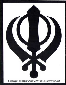 Khanda Bumper Sticker Mythical Collectibles Bumper Stickers