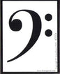Bass Clef Bumper Sticker Mythical Collectibles Bumper Stickers