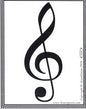 Treble Clef Bumper Sticker Mythical Collectibles Bumper Stickers