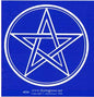 Pentagram Square Bumper Sticker Mythical Collectibles Bumper Stickers