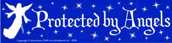 Protected By Angels Bumper Sticker Mythical Collectibles Bumper Stickers