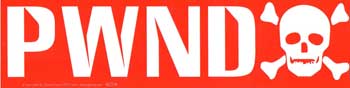 PWND Bumper Sticker Mythical Collectibles Bumper Stickers