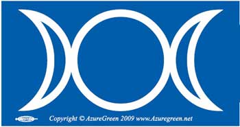 Triple Moon Bumper Sticker Mythical Collectibles Bumper Stickers