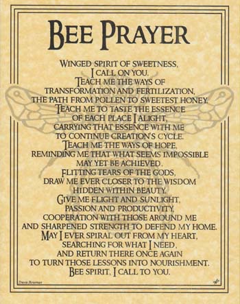 Bee Prayer Poster Mythical Collectibles Posters