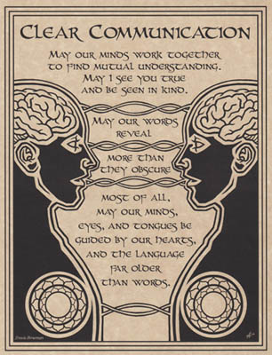 Prayer for Clear Communication Poster Mythical Collectibles Posters