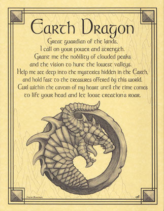 Earth Dragon Poster Mythical Collectibles Posters