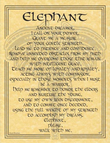 Elephant Prayer Poster Mythical Collectibles Posters