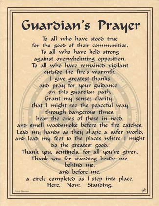 Guardian's Prayer Poster Mythical Collectibles Posters