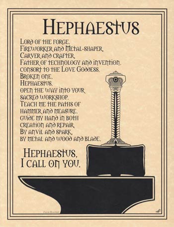 Hephaestus Poster Mythical Collectibles Posters