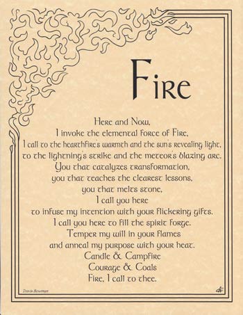 Fire Invocation Poster Mythical Collectibles Posters