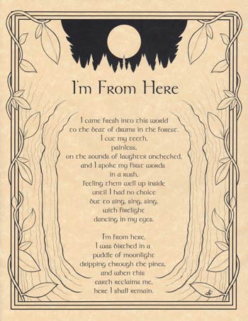 I'm From Here Poster Mythical Collectibles Posters