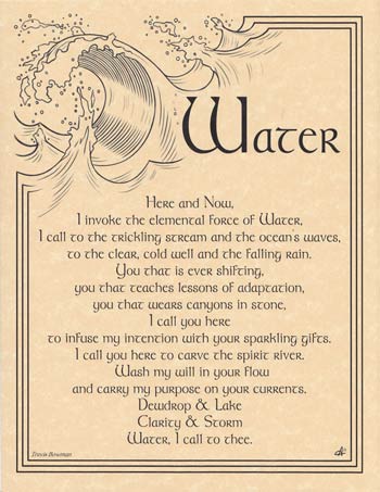 Water Invocation Poster Mythical Collectibles Posters
