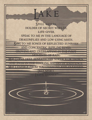 Lake Prayer Poster Mythical Collectibles Posters