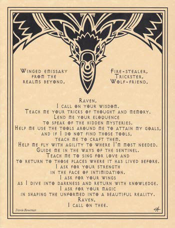 Raven Prayer Poster Mythical Collectibles Posters