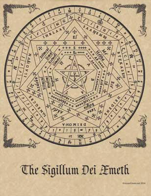 Sigillum Dei Aemeth Poster Mythical Collectibles Posters