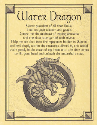 Water Dragon Poster Mythical Collectibles Posters
