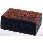 Handcrafted Box with Floral DesignMythical Collectibles
