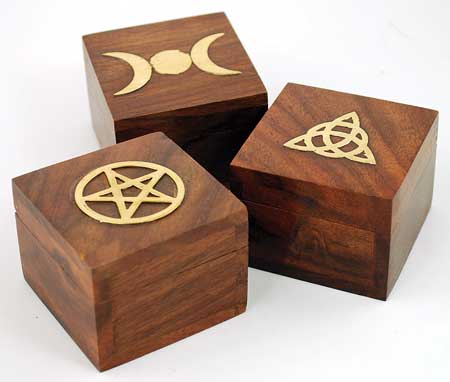 Brass Inlaid Box (various designs)Mythical Collectibles