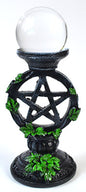 Clear Crystal Ball with Pentagram Stand (50mm)Mythical Collectibles