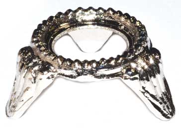 Silver metal Zinc Plated Crystal Ball StandMythical Collectibles