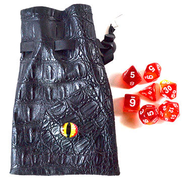 Red & Yellow Eye Bag Gaming Dice Mythical Collectibles
