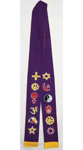 Interfaith Purple & Gold Minister's StoleMythical Collectibles