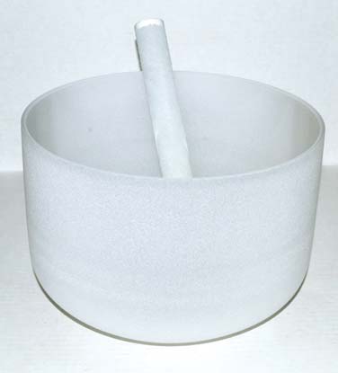 Off White Crystal Singing BowlMythical Collectibles