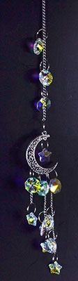 Silver Crescent Sun CatcherMythical Collectibles